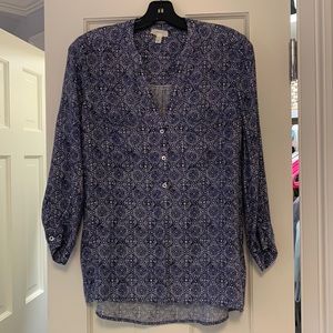 Joie - blue paisley blouse - soft joie